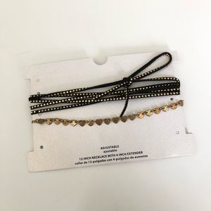 NEW 12 IN Necklace with 4 IN Extender Chocker Set